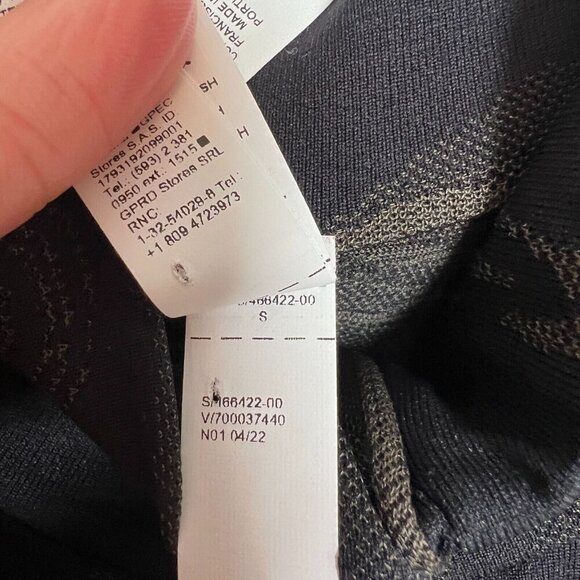 Athleta Momentum Seamless Half Zip Size Small Black Brown Running Workout Hiking - Picture 9 of 9